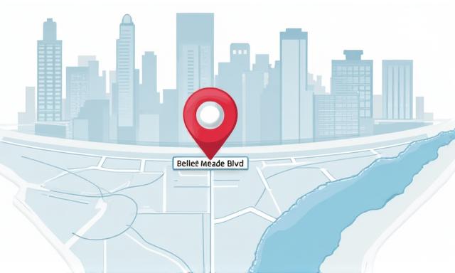 Map showing HavenStay Metrics office location in Nashville, TN